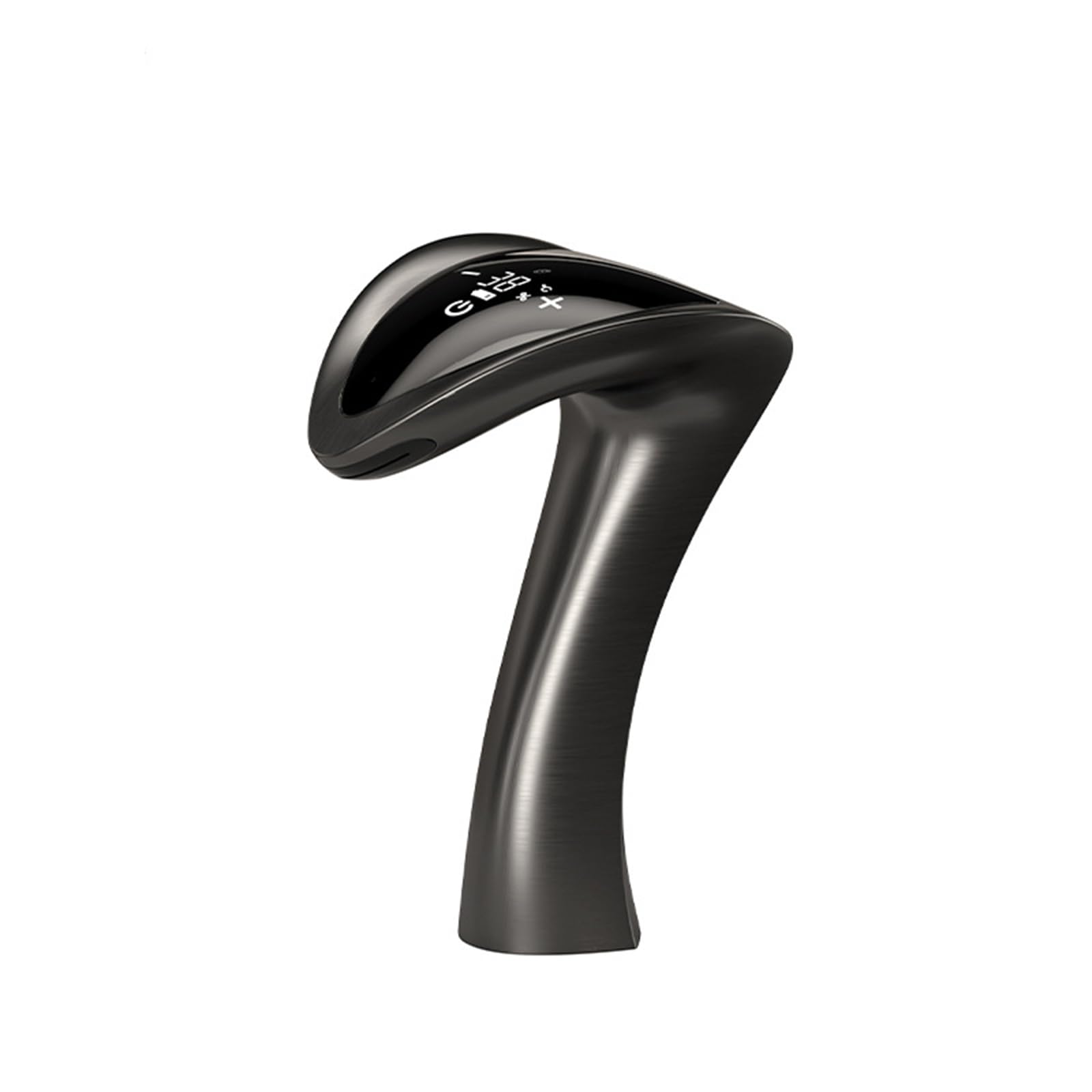 ZYCHSJXA Automatic Sensor Faucet Bathroom Taps Basin with Screen Display Mixer Tap Battery Powered,Gun Gray
