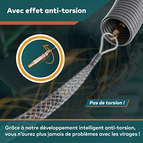 le tire fils electrique bien pensé 30m pour les tubes vides de fairmo tire cable de traction pet 4mm y compris 5 adaptateurs tire câble incassable aiguille tire fil aiguille electricien