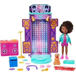 Karmas-World-Toy-Playset-with-Doll-Accessories-Musical-Star-Stage-with-Lights-Sounds-Transforms-From-Bed-To-Stage
