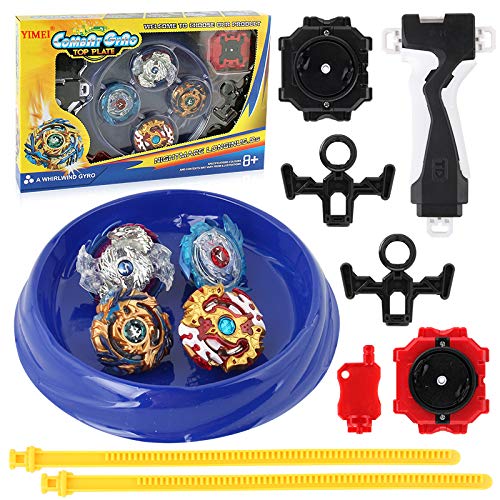 YIMEI Battle Burst God Evolution Battling Top Set with Launcher Stater Grip and Stadium Battle Set Launcher Tops Toys Gift
