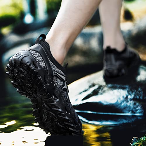 TANGYUGEN Mens Womens Water Shoes Quick Drying Aqua Beach Shoes Water Hiking Shoes Lightweight Water Sports Shoes for Swimming Fishing Kayaking3