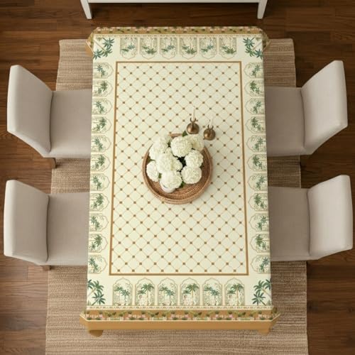 Image of STITCHNEST 'Tavola Luxe Series' Dining Table Cover 60x90 Inches | 6 Seater - 8 Seater Rectangular Dining Table Cover | Premium Fabric, Washable & Colour Fast