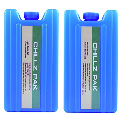 Ice Pack Secret Hidden Booze Flask Two Pack - 14oz Capacity Food Grade Material - Great for Concerts, Festivals and the Beach