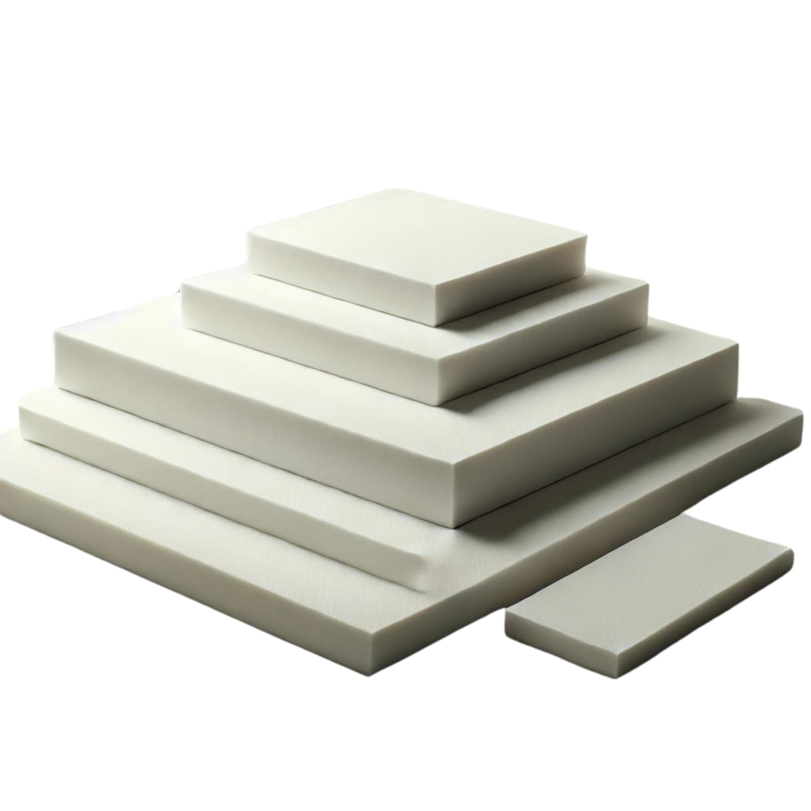 ComfyWise High Density Foam Chair Pads & Sofa Cushion Replacement Foam, 1 in, 72 x 24 in