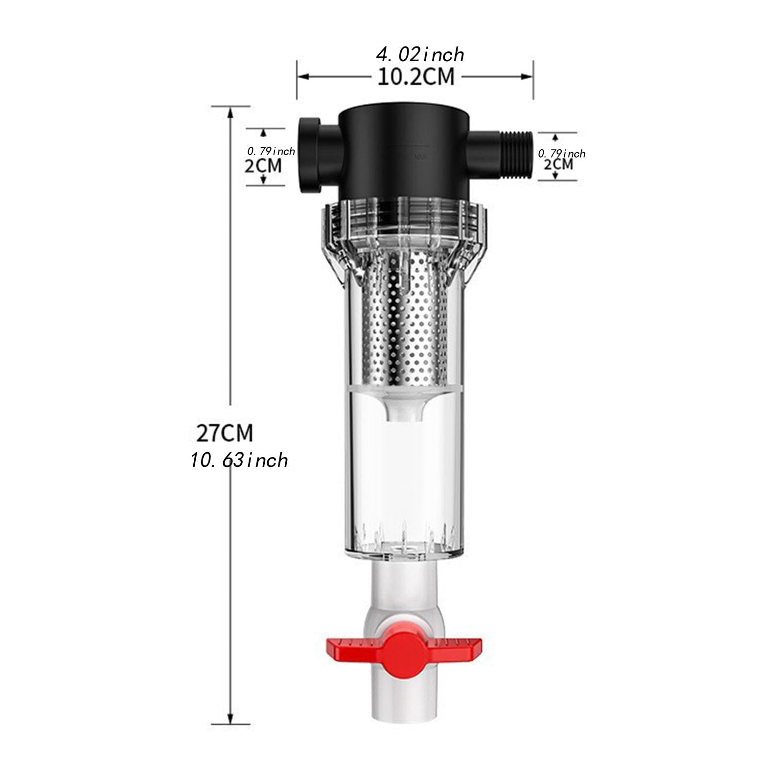 F Fityle Filtre D'Aquarium Puissant Accessoire Interne Transparent Anneau en Silicone Étanche Pompe Professionnelle et Système de Nettoyage Facile Adapté pour, 10 Mailles