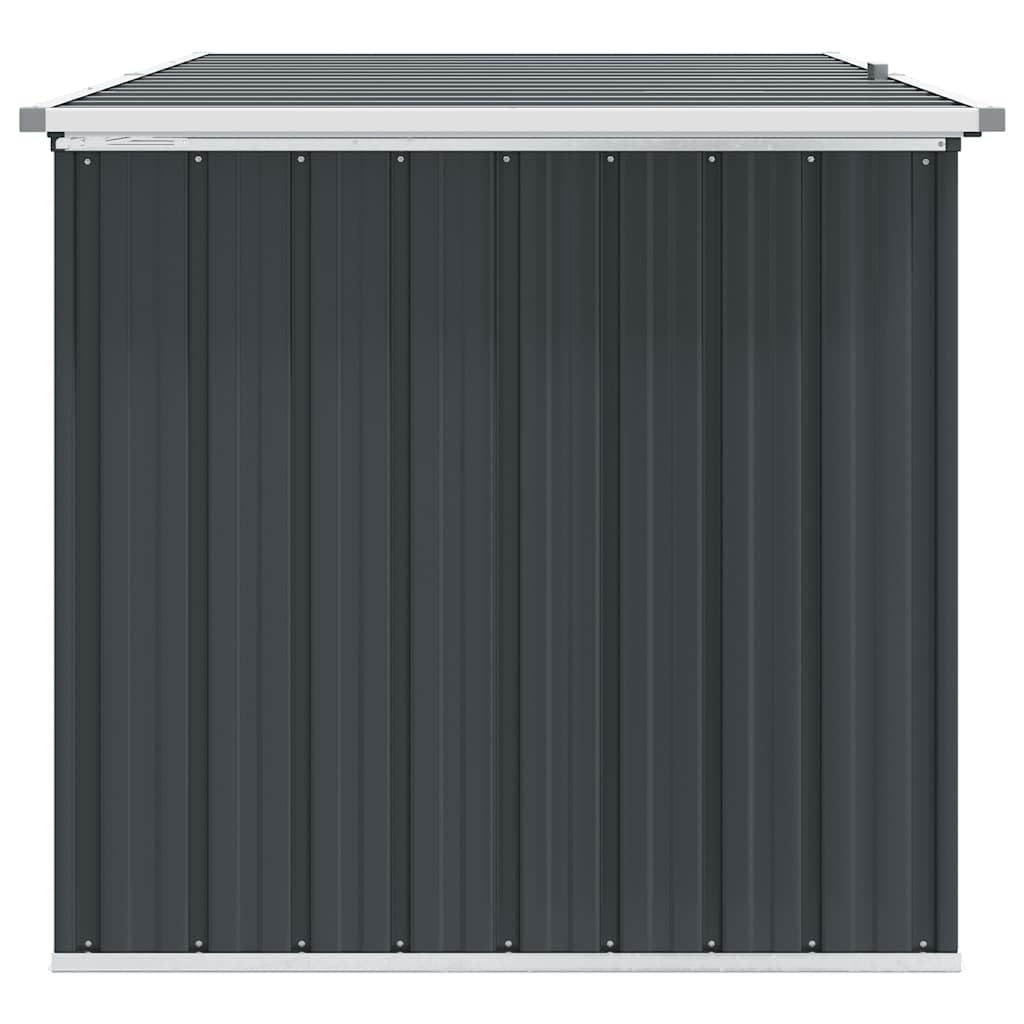 Scatola da giardino antracite, 171 x 99 x 93 cm, in acciaio zincato, con coperchio ribaltabile, resistente alle intemperie, impermeabile, ideale come contenitore per cuscini