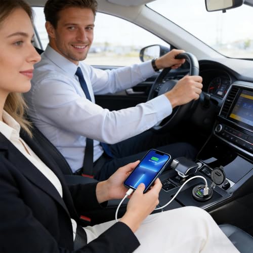 Cargador USB para coche de 4 puertos que soluciona la falta de batería de tus tabletas 3
