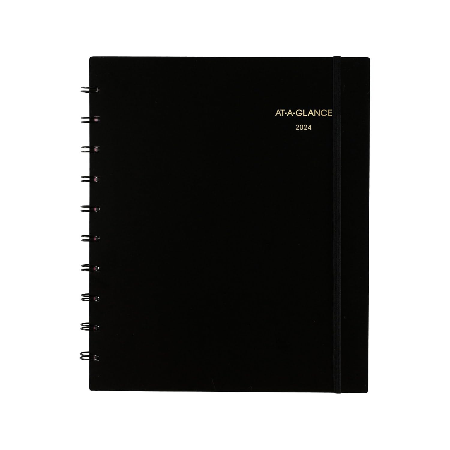 2024 AT-A-GLANCE® Move-A-Page Wochen-/Monatsplaner 2024 70950E05, 21,6 x 27,9 cm, Schwarz, Januar bis Dezember 2024
