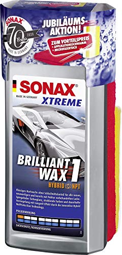 SONAX XTREME Brilliant Wax 2017410, 1 actieset 70 jaar (500 ml) vloeibare harde was, incl. gratis applicatiespons en… - Image 3