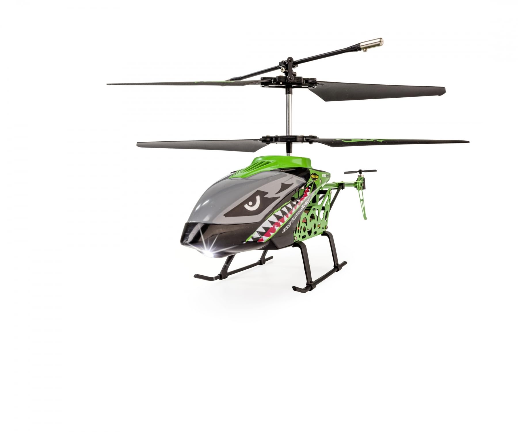 Carson 500507174 Easy Tyrann 280 2.4GHz 100% RTF Green - RC Heli, Remote Controlled Helicopter, Robust RTF (Ready to Fly) Model for Beginners, Includes Batteries, for Children Aged 12 Years and Up