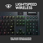 Logitech G915 LIGHTSPEED RGB Mechanical Gaming Keyboard, Low Profile GL Clicky Key Switch, LIGHTSYNC RGB, Advanced LIGHTSPEED Wireless and Bluetooth Support - Clicky,Black - Image 3