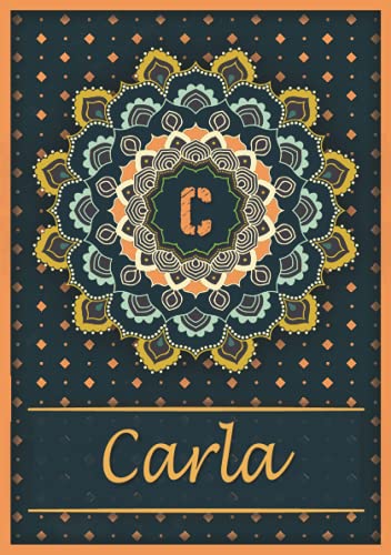 Carla: Carnet de notes A5 | Prénom personnalisé Carla | Monogramme C | Cadeau d'anniversaire pour Carla: Carnet de notes A5 | Prénom personnalisé Carla | Monogramme C | Cadeau d'anniversaire pour