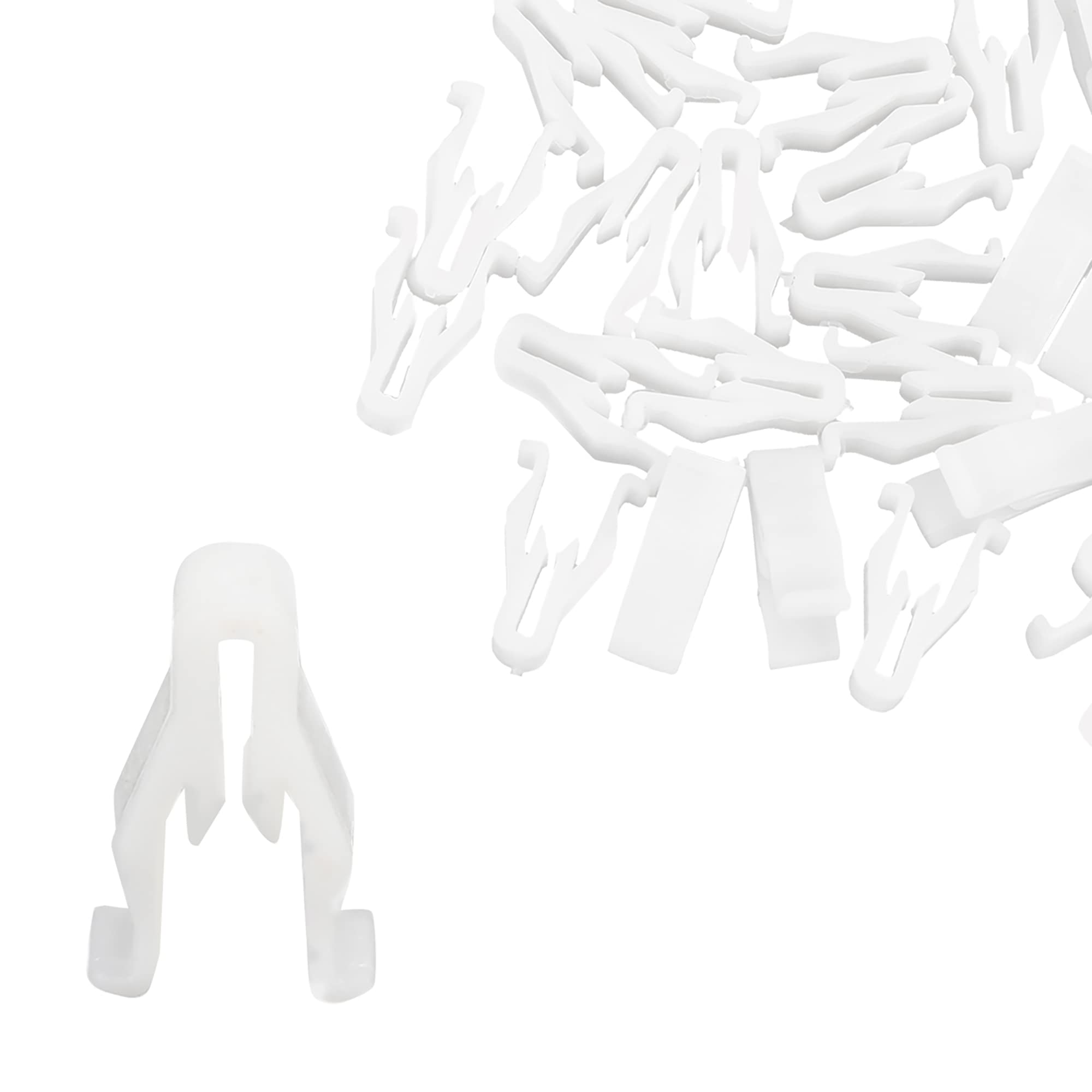 X AUTOHAUX 30pcs White Plastic Nylon Switch Bezel Clip 90467-10203 for Toyota Lexus 4Runner Camry Corolla Highlander Land Cruiser RAV4 Sienna Tundra Etc