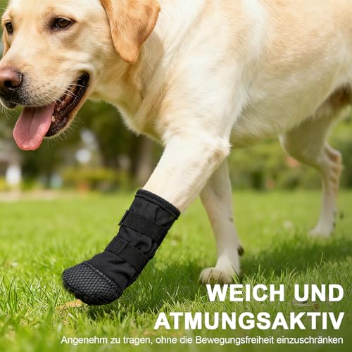 Voarge Hundeschuhe, Pfotenschutz Outdoor,Hundeschuhe zur Erholung,Hundeschuhe Pfotenschutz,für Pet Verletzung Recovery (XL)