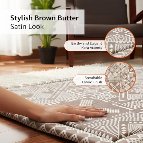 Image of Amazon Brand - Symactive 4x6 Ft Foldable Mattress | 10 MM Thickness | 100% Polyester | Lightweight & Portable | for Floor, Travel, Outdoor, Camping | Single|
