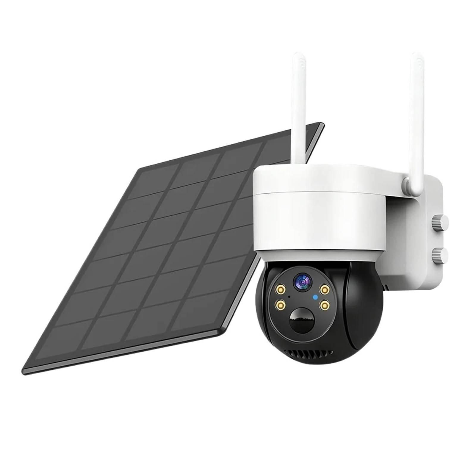 JVDDI 8MP WiFi PTZ Camera Outdoor Wireless 10X Zoom Solar IP Camera Built-in Battery Video Surveillance Camera Long Time Standby(Cam NO card)