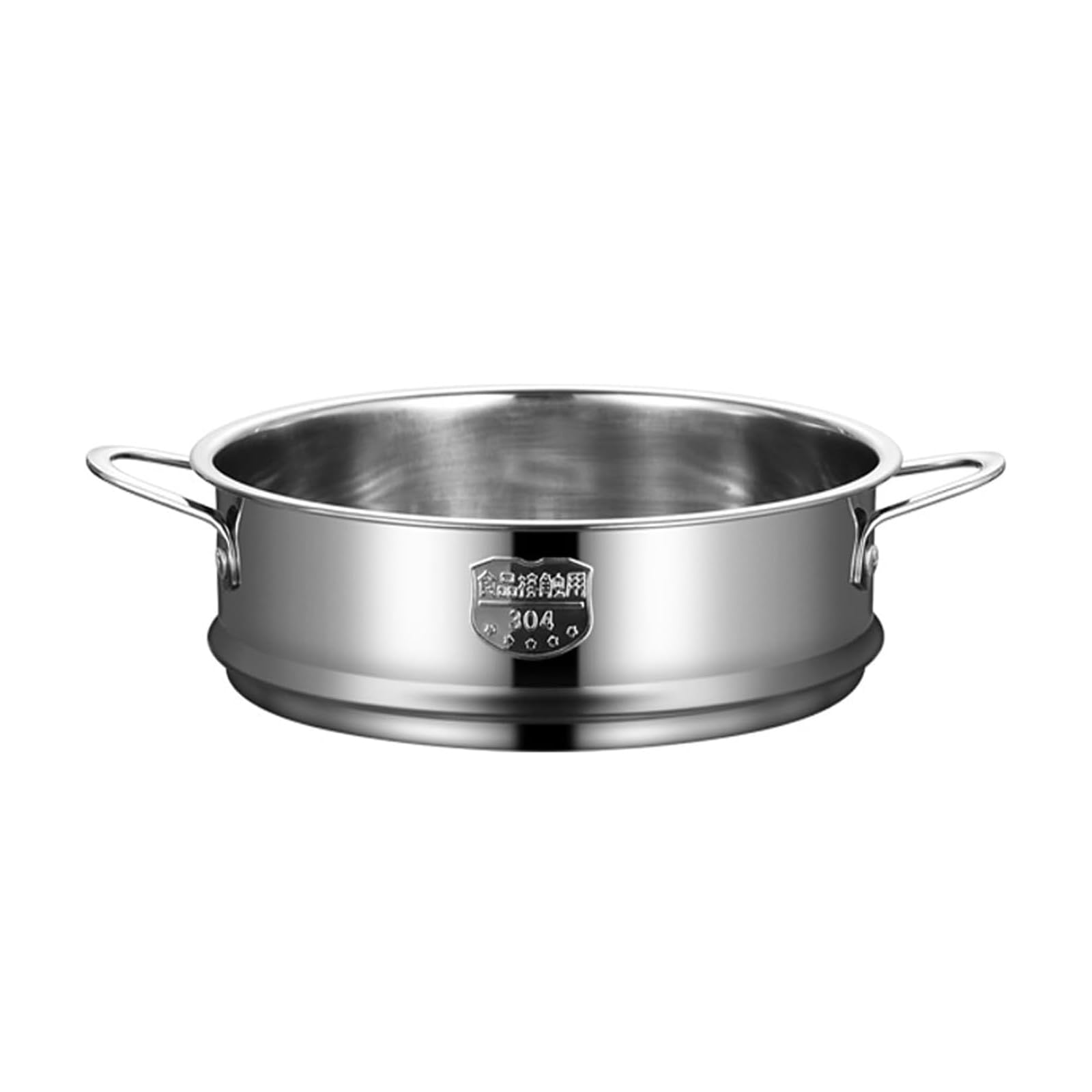 BinaryABC Stainless Steel Dumpling Steamer Basket for Pot,26cm Steamer Insert for Food Veggie Rice Noodle Roll (10.23INCH)