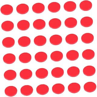 TOYANDONA 200piezas Fichas Redondas De Plástico Fichas para Bingo Piezas De Educativo Coloridas y Divertidas Rojas
