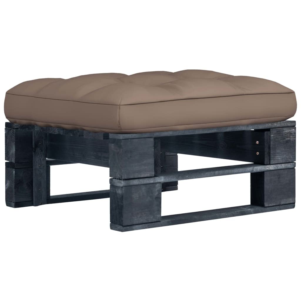 Tabouret en bois de pin imprégné polyvalent ottoman ou table basse salon