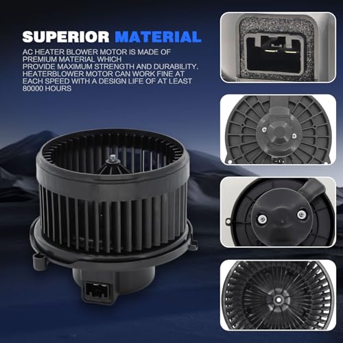 Image of AC Blower Motor with Fan Fit for 2006-2017 Chevy Equinox, 2012-2015 Captiva Sport, 2010-2017 GMC Terrain, 2006-2009 Pontiac Torrent, 2008-2010 Saturn Vue, HVAC Heater Blower Motor, 700211
