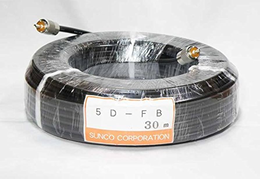 同軸ケーブル 5DFB 30m 両端 ＭP アマチュア 無線 FBケーブル 同軸ケーブル 5DFB 20m 両端 MP アマチュア 無線 FBケーブル