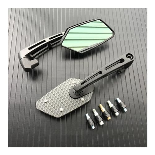 Espejos laterales giratorios universales negro azul dorado 8mm 10mm para motocicletas