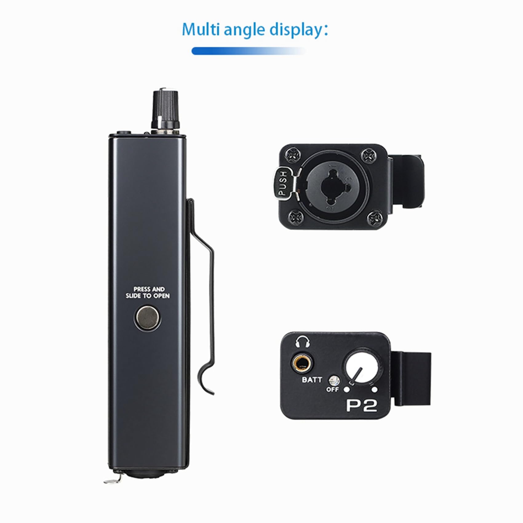 3X Amplificador de Auriculares P2, para Usar en Carretera, con Conmutación Instantánea Estéreo/Mono y Circuito de Ruido Ultrabajo para Bateristas y Cantantes en