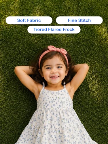 Image of Kidbea Cotton Girls Dress | Ultra-Soft Summer Wear Casual Dress for Kids