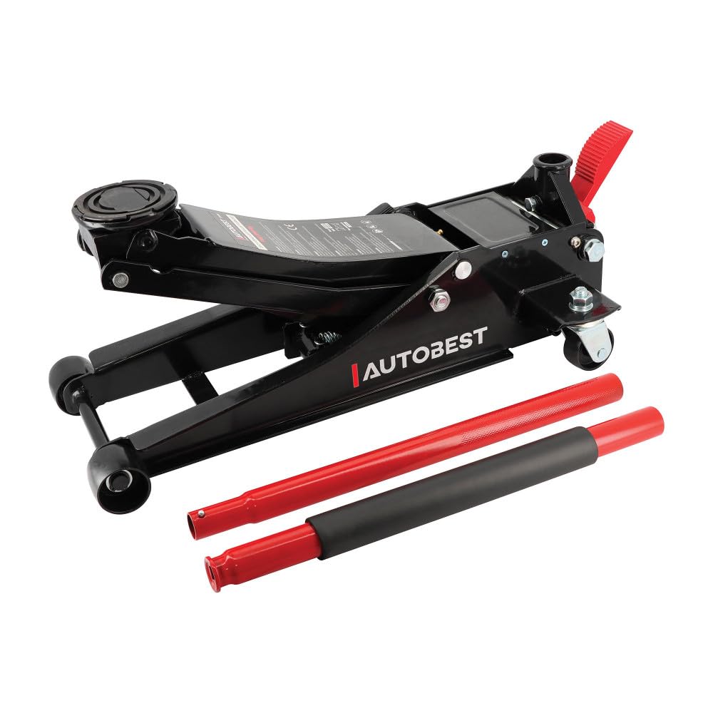 Autobest Cric Pro hydraulique Roulant surbaisse 2 tonnes Double Pompe