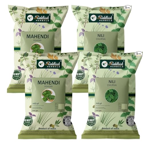 Mahendi Powder & Nili Churna – Combo Natural para Cabello 100 gm miniatura 1