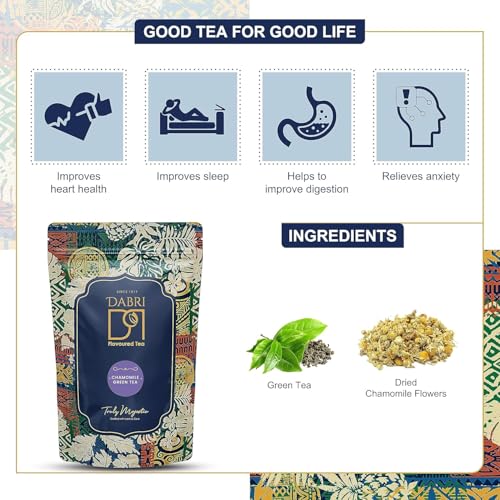 Image of DABRI Detox Original, Chamomile & Himalayan Green Tea Combo - 300gm (Pack of 3 x 100gm Each)|Natural Loose Leaf|Antioxidant-Rich|Premium Organic Blend|Boosts Metabolism,Digestion & Skin & Hair Health