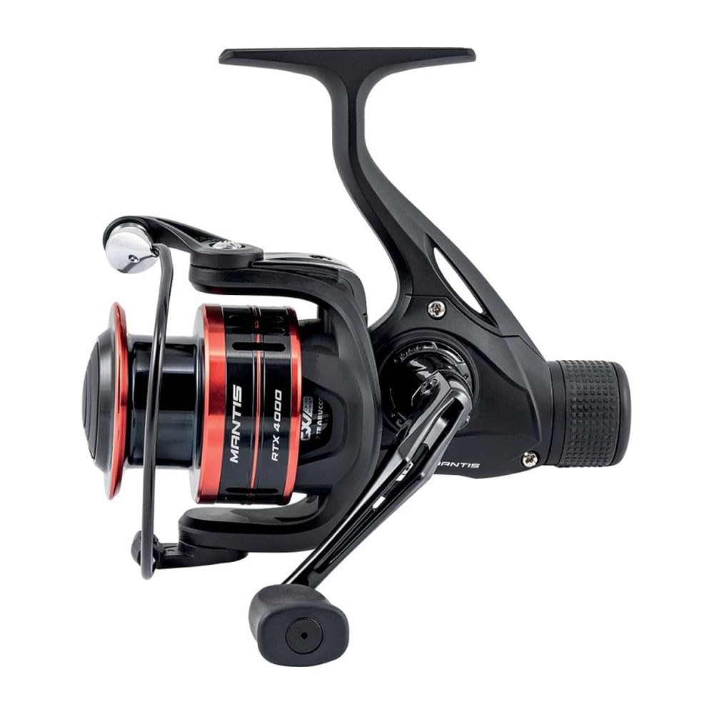 Mulinello Trabucco Mantis RTX – Frizione Posteriore, Misure 2000, 3000, 4000 – 2+1 Cuscinetti, Bobina Long Cast in Alluminio, Bobina Extra – Ideale per Spinning e Feeder
