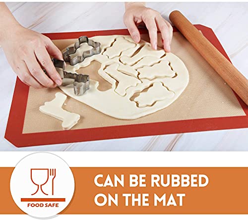 Image of Silicone Baking Mat Non-Stick, Single Sheet Heat Resistant Liner | Cookies, Meats, Vegetables, Pastries | Reusable, Eco-Friendly, Dishwasher Safe 21 * 30 cm (Pack of 1)