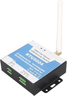 GSM Gate Opener, GSM Remote Control Door Switch Support Authorized Free Calls, Mobile Phone APP Access Controller RTU5024 for Elevators, Garages, Warehouses