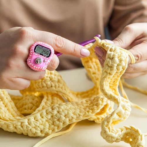Image of Simgoing Electronic Finger Clicker Counter, Rhinestones Tally Tasbeeh Counter Gifts for Prayer Islamic Golf Counting Goods Lap Knitting Bling Accessories