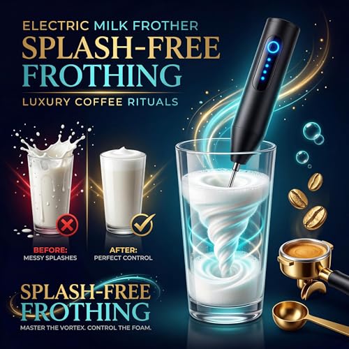 Image of Quicknik Blender Rechargeable Milk Frother & Coffee Whisker | Coffee Frother Electric Blender Mixer | Hand Blender | Coffee Maker & Beater Electric
