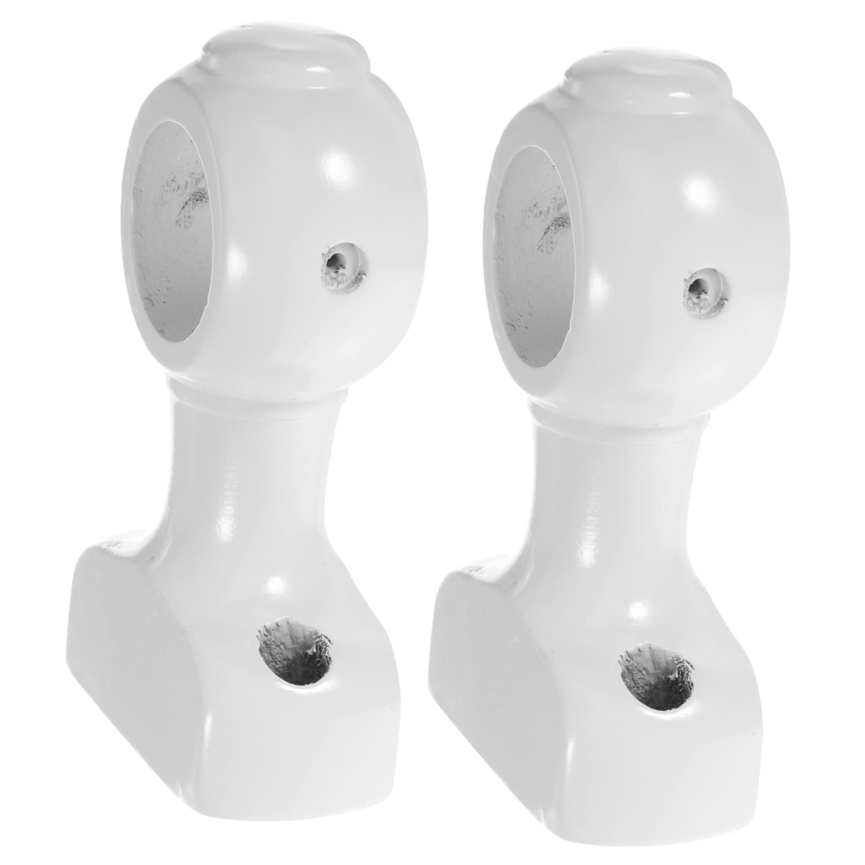 Alipis 3 Set di Supporti per Bastoni per Tende in Legno Resistenti Facili da Montare A Parete per Porte E Finestre 2 Pezzi * 3