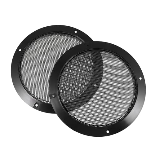 OSALADI 2pcs Car Audio Speaker Nets Crash-Proof Plastic Loudspeaker Net for Refitting Protection