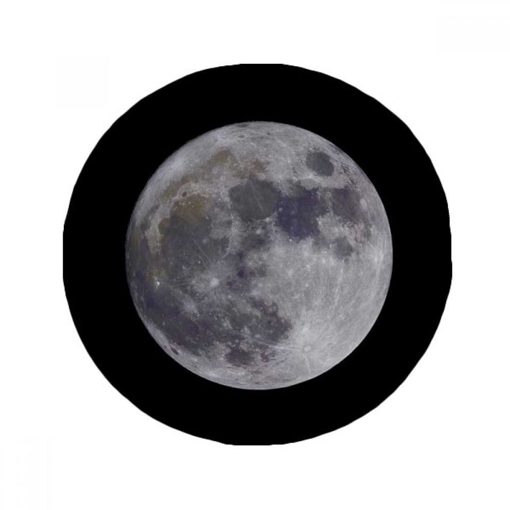 Tapis de sol lune ronde 80cm anti-dérapant pour salon et cuisine