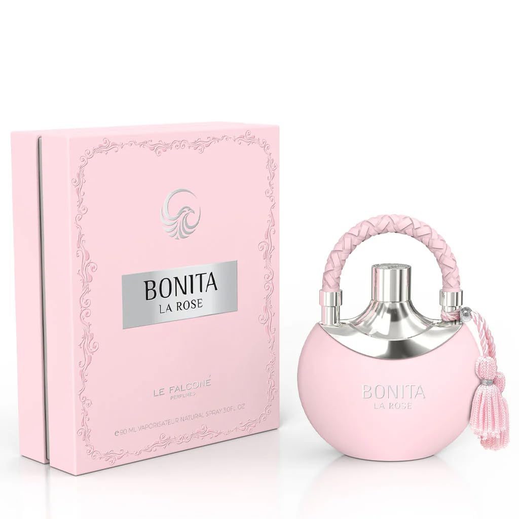 Generic Bonita La Rose Eau De Parfum for Women - Exquisite Arabian Fragrance 90Ml 3.04Oz - Original Fragrance from Dubai with Notes of Turkish Rose, Litchi, Rhubarb, Nutmeg, and Bergamot