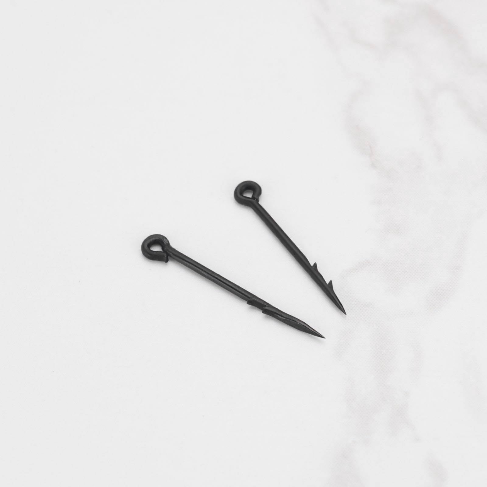 ECSiNG 60 szt. Metal Bait Spike Carp Fishing Hook Fishing Hook Nadaje się do większości przynęt, w tym kompatybilny z Boilie Maggots kompatybilny z kukurydzą i większością przynęt koktajlowych