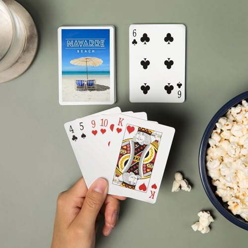 Lantern Press Naipes Poker 52 cartas Navarre Beach miniatura 2