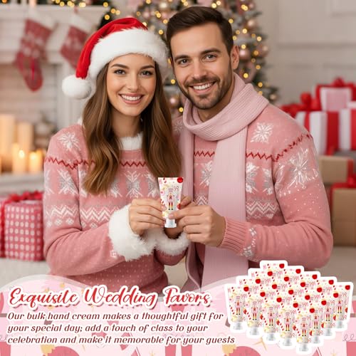 Image of Heigble 50 Pcs Christmas Hand Cream Gifts Bulk 1 oz Favors Nutcracker | Body Lotion for Xmas Party Favors, Thank You Gifts for Coworker Women Teacher Nurse, Travel Size Souvenir Party Supplies