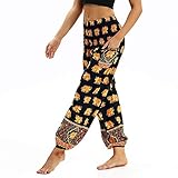HOHER QUALITÄTSSTOFF: Hohe Taille, knitterfrei, dehnbar, bequem, atmungsaktiv und feuchtigkeitstransportierend. Leichte Lounge-Hose für einen Urlaub bei heißem Wetter.