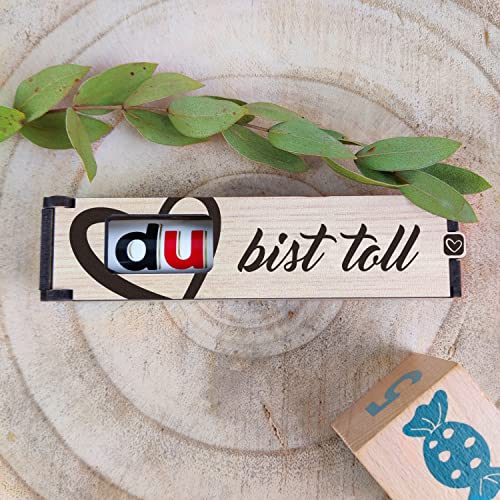 Du bist toll - Schokoriegel Geschenkbox inkl. Duplo - kleines Geschenk für Frauen, Mann, Mama, Beste Freundin, Schokolade