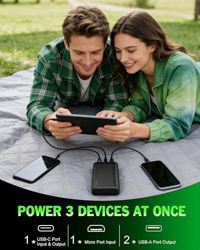Miady 2-Pack Portable Charger PD 22.5W Power Bank 20000mAh Battery Pack - Image 2