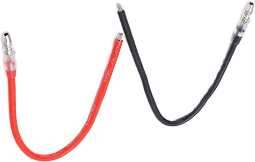 Miniatura 7 de Dilwe Cable de motor RC, enchufe de goma de 0.157 in, silicona 16 AWG, cable de núcleo premium, 392.0 F, para motores cepillados 380390540550775795,