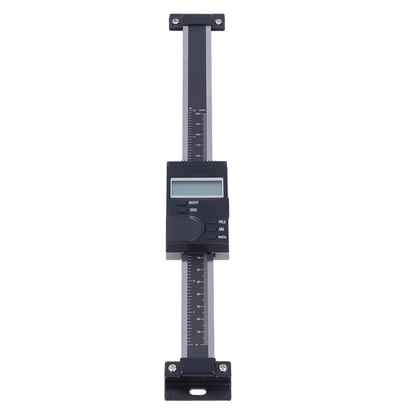 Vertikaler digitaler Messschieber, IP45, wasserdichtes LCD-Display, Laserskala, Edelstahl, für Fräsmaschinen und industrielle Messungen (0-200mm)