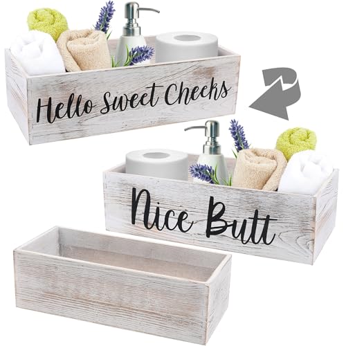 LotFancy-Bathroom-Decor-Box-2-Pack-Hello-Sweet-Cheeks-Nice-Butt-on-2-Sides-Wooden-Back-of-Toilet-Storage-Basket-Toilet-Paper-Organizer-for-Home-Decor LotFancy Bathroom Decor Box 2 Pack Hello Sweet Cheeks Nice Butt on 2 Sides Wooden Back of Toilet Storage Basket Toilet Paper Organizer for Home Decor