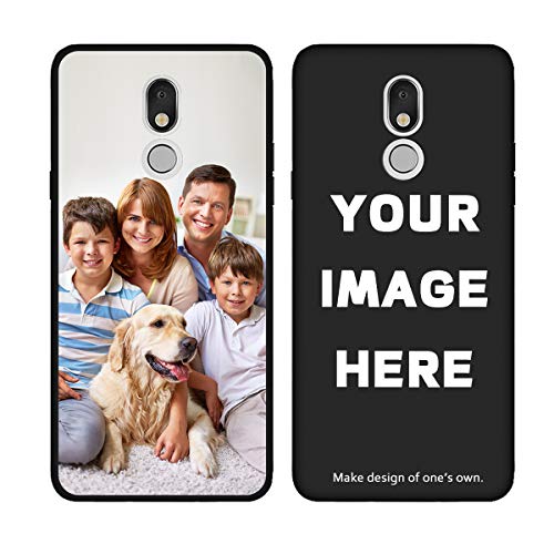 Styletify Personalized Photo Case for LG Stylo 5, Custom Picture Phone Case Shockproof Silicone Case Soft Candy Cases Black Protective Phone Cover Customized Gift Birthday Mother's Day Xmas